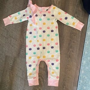 Monica and Andy macaroon romper